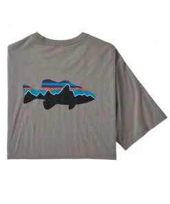 Patagonia Men'S Fitz Roy Smallmouth Organic Tee - Closeout Clothing