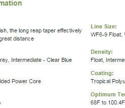 Lines Airflo Super-Dri Ridge Tropical Bonefish Floating - Closeout