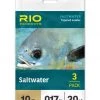 Rio Saltwater Tapered Leader 10ft 3-Pack